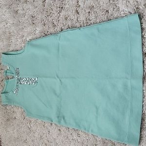 J Crew cuts crystal dress size 6 turquoise